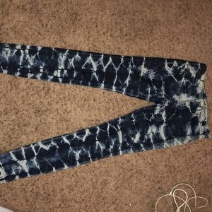 Tie dye jeans